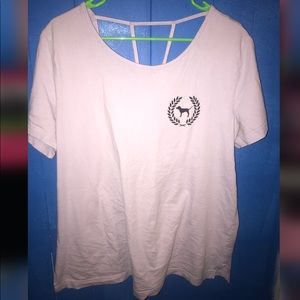 Lavender Victoria’s Secret pink shirt